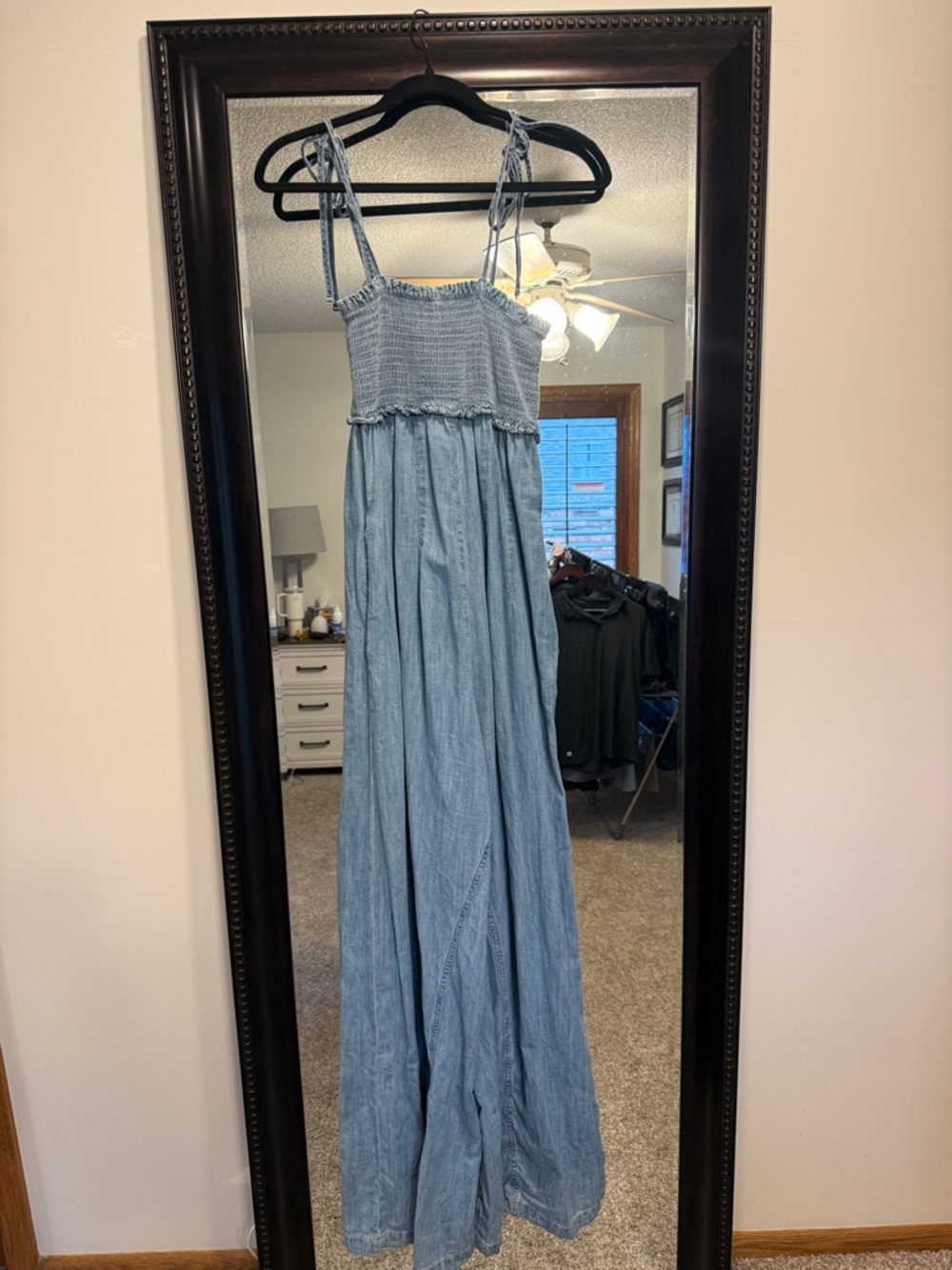 Free People Easy Does It Jumpsuit - Small - Denim - Picture 2 of 3